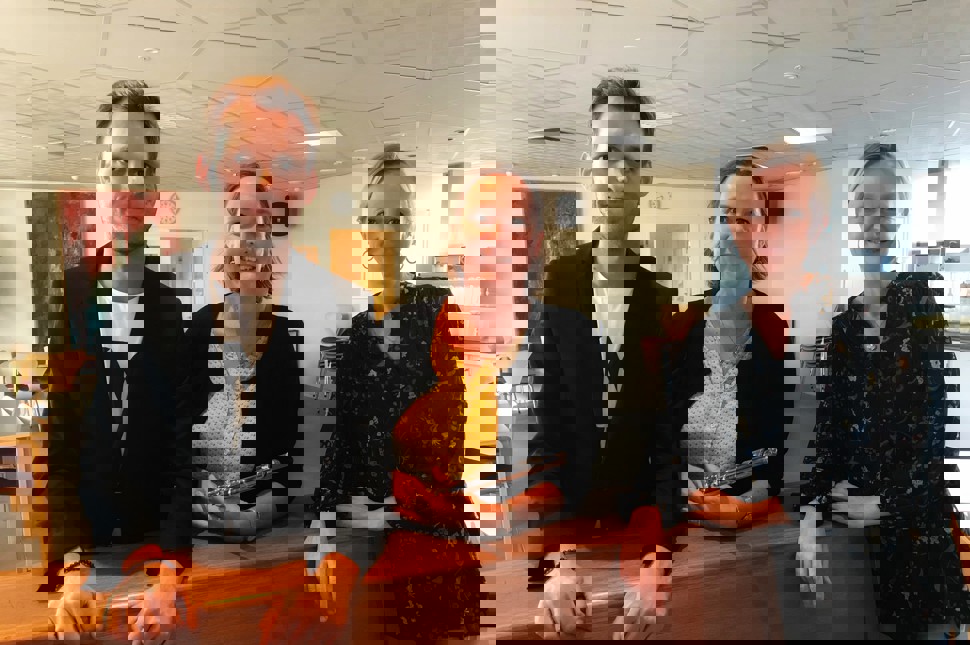 Billede af pianist og konsulenter fra ViSP